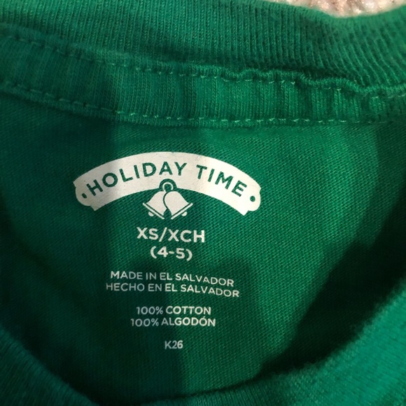 KIDS XS 4/5 Santa Christmas shirt - Picture 3 of 3